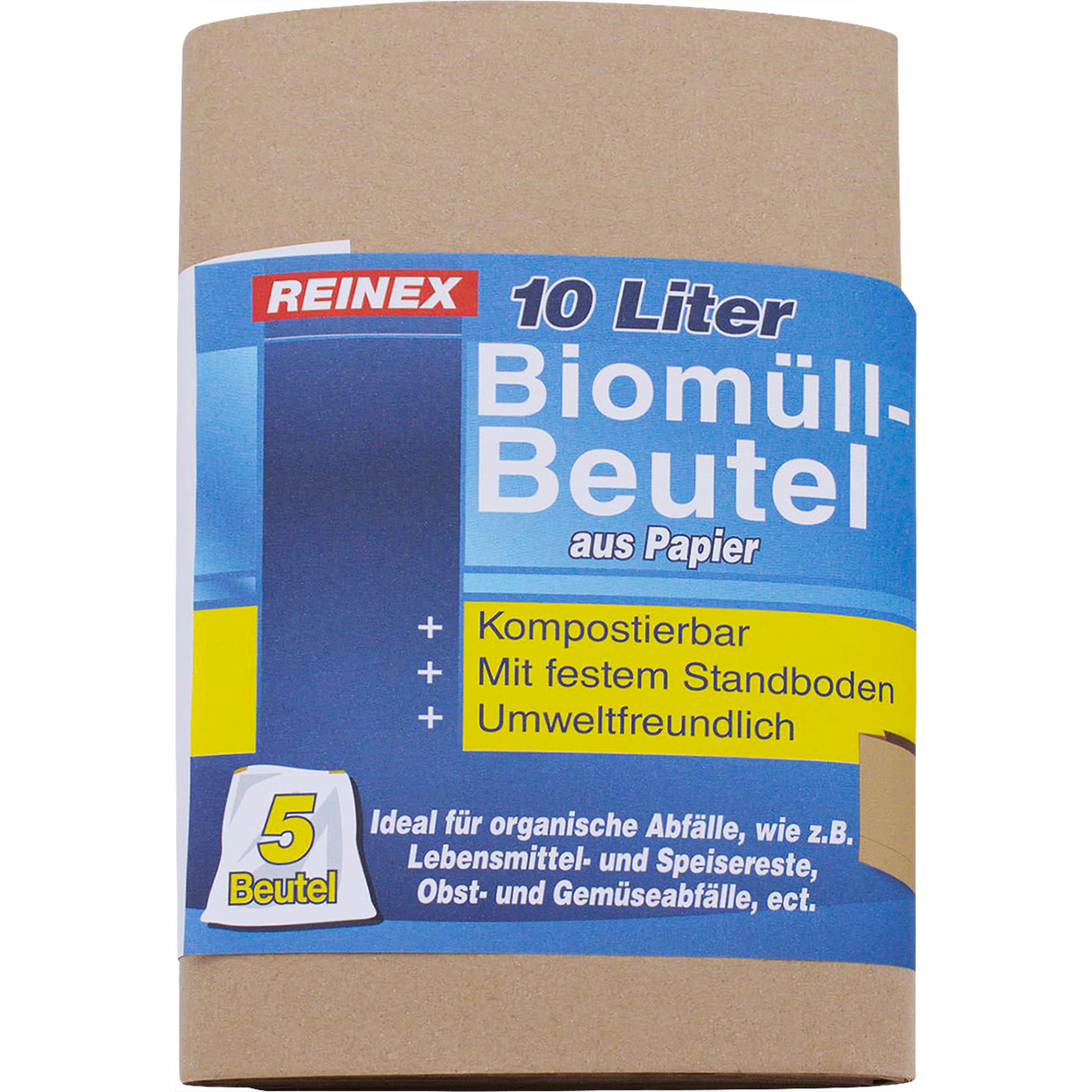 Reinex Biomüll-Beutel Papier 10 l
