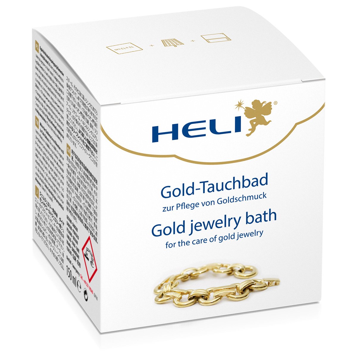 Heli Goldtauchbad mit Waschkorb und Pflegetuch, Juweliersverpackung, 150 ml