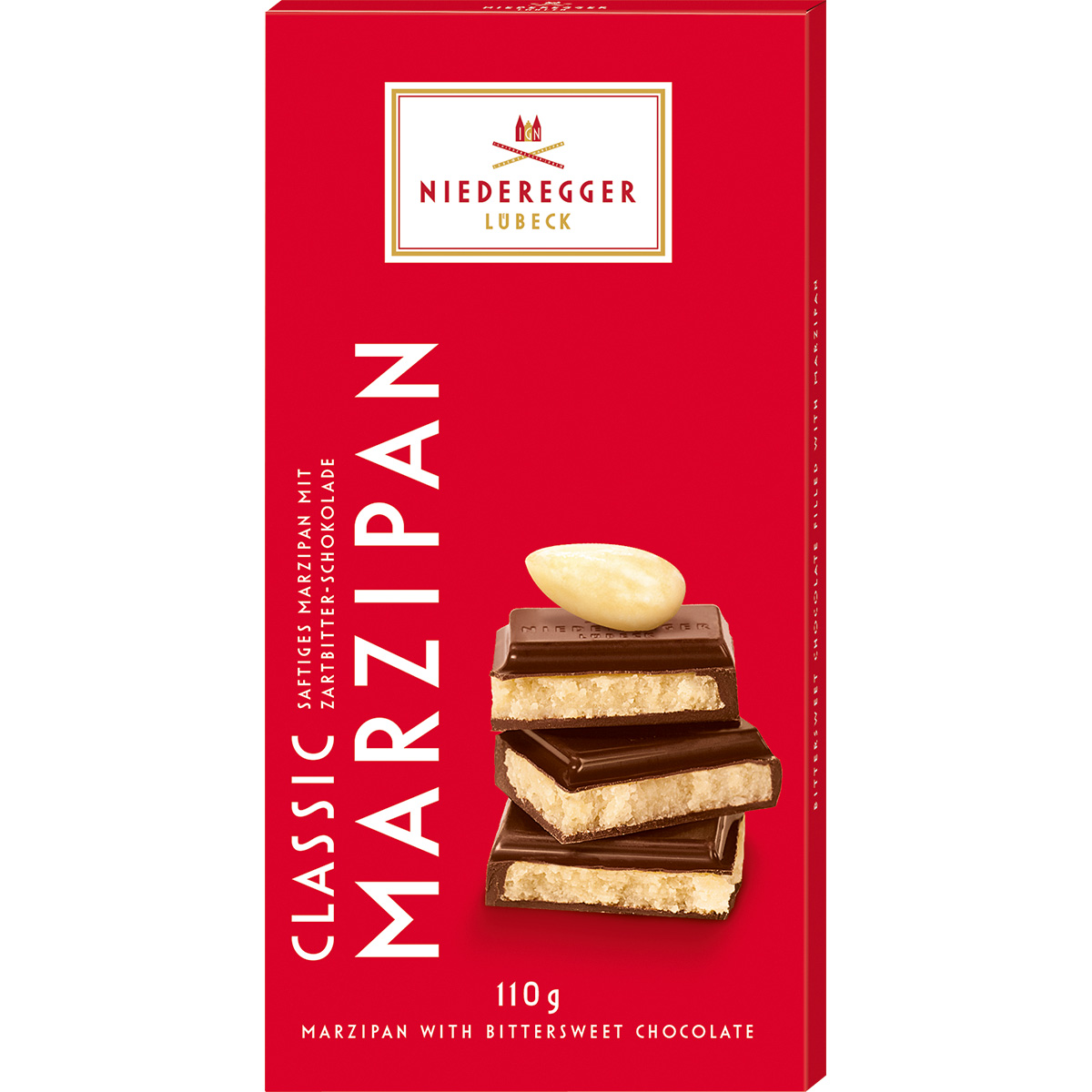 Niederegger Marzipan Schokolade Classic, 110 g

