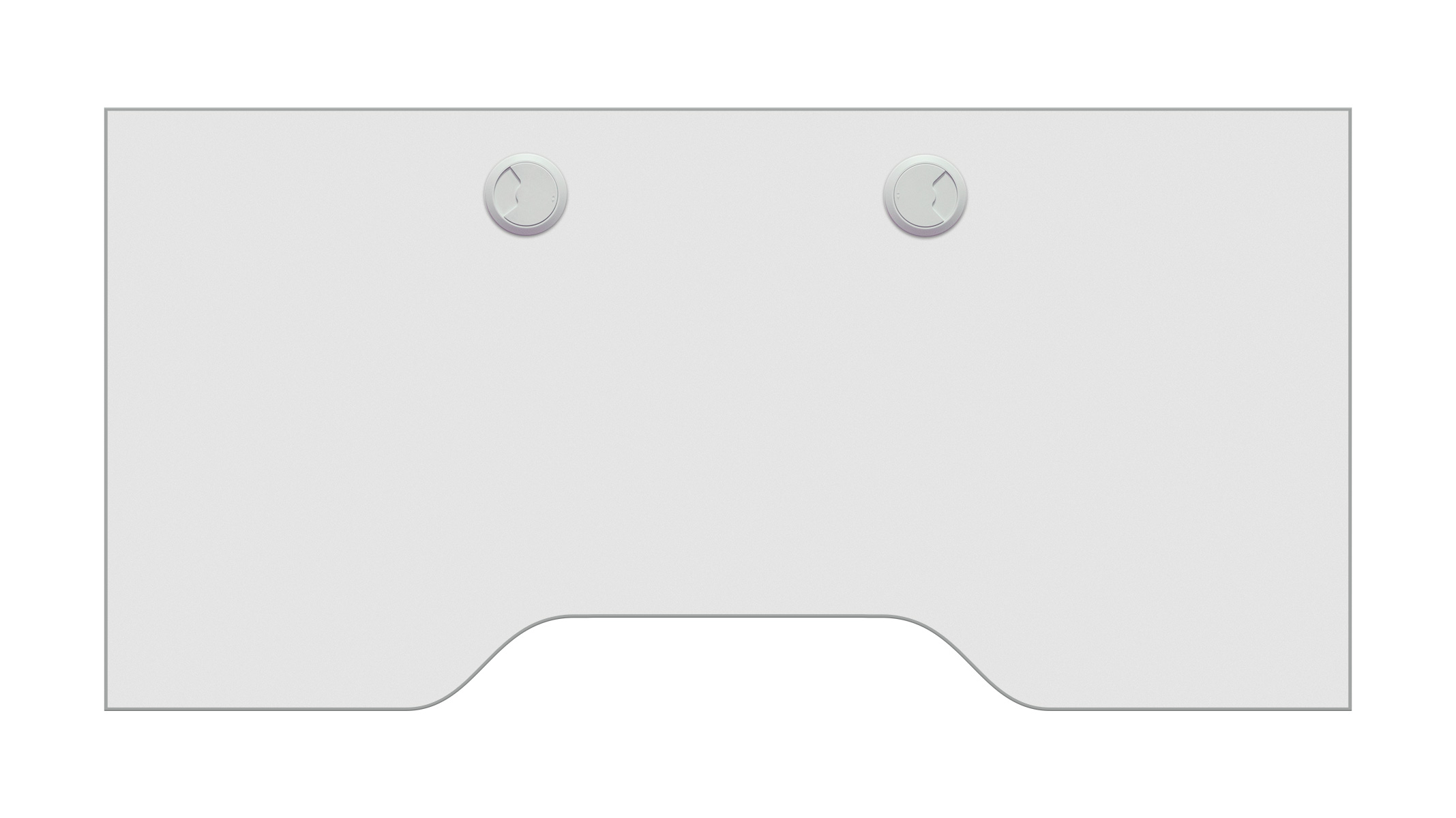 Ablageplatte, durchgehend, weiß, Sonderausstattung für Ergolift Evolution 120 cm
