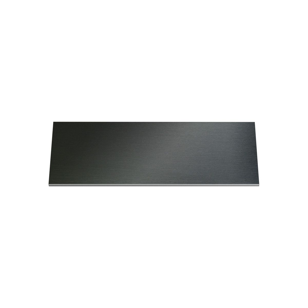Gravurschild, Alu schwarz, rechteckig, 70 x 25 mm, 1 mm dick, mit Kleber, ohne Bohrung