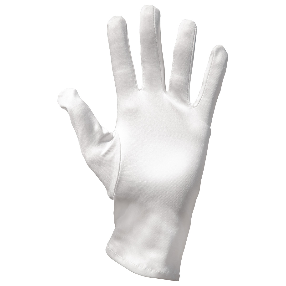Mikrofaser Handschuh-Paar Haute Couture, weiß, Größe L