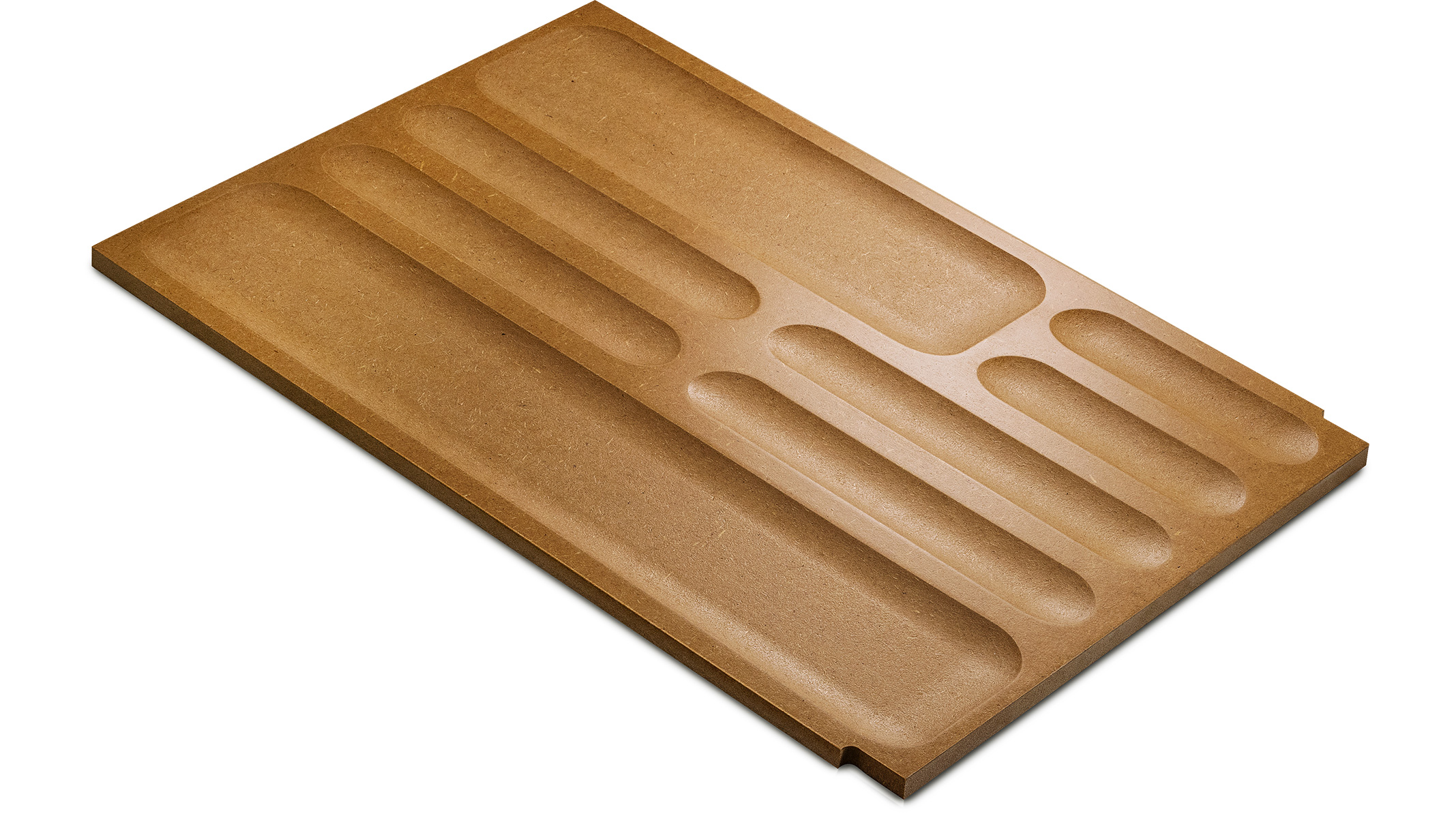 Einleger für Standard-Schubladen, 8 Mulden, Holz, für Ergolift Evolution 140 cm
