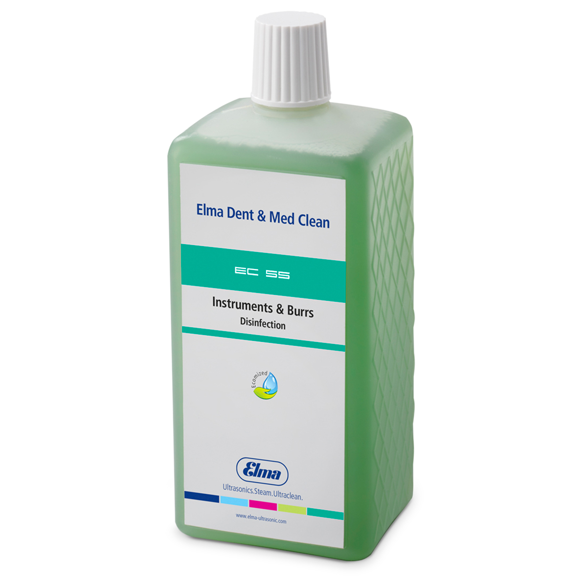Elma Clean 55, Konzentrat zur Desinfektion im Tauchbad mit und ohne Ultraschall, 1 Liter